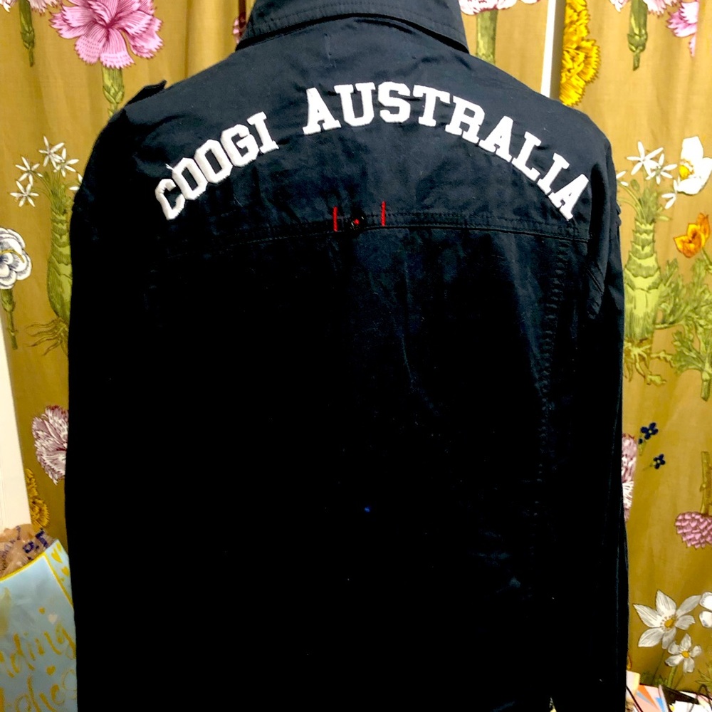 Men’s black button up Coogi Australia dress shirt